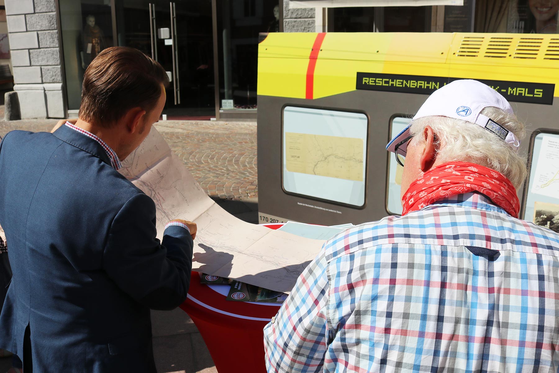 Im Video Bahn-Tour macht in Schlanders Halt