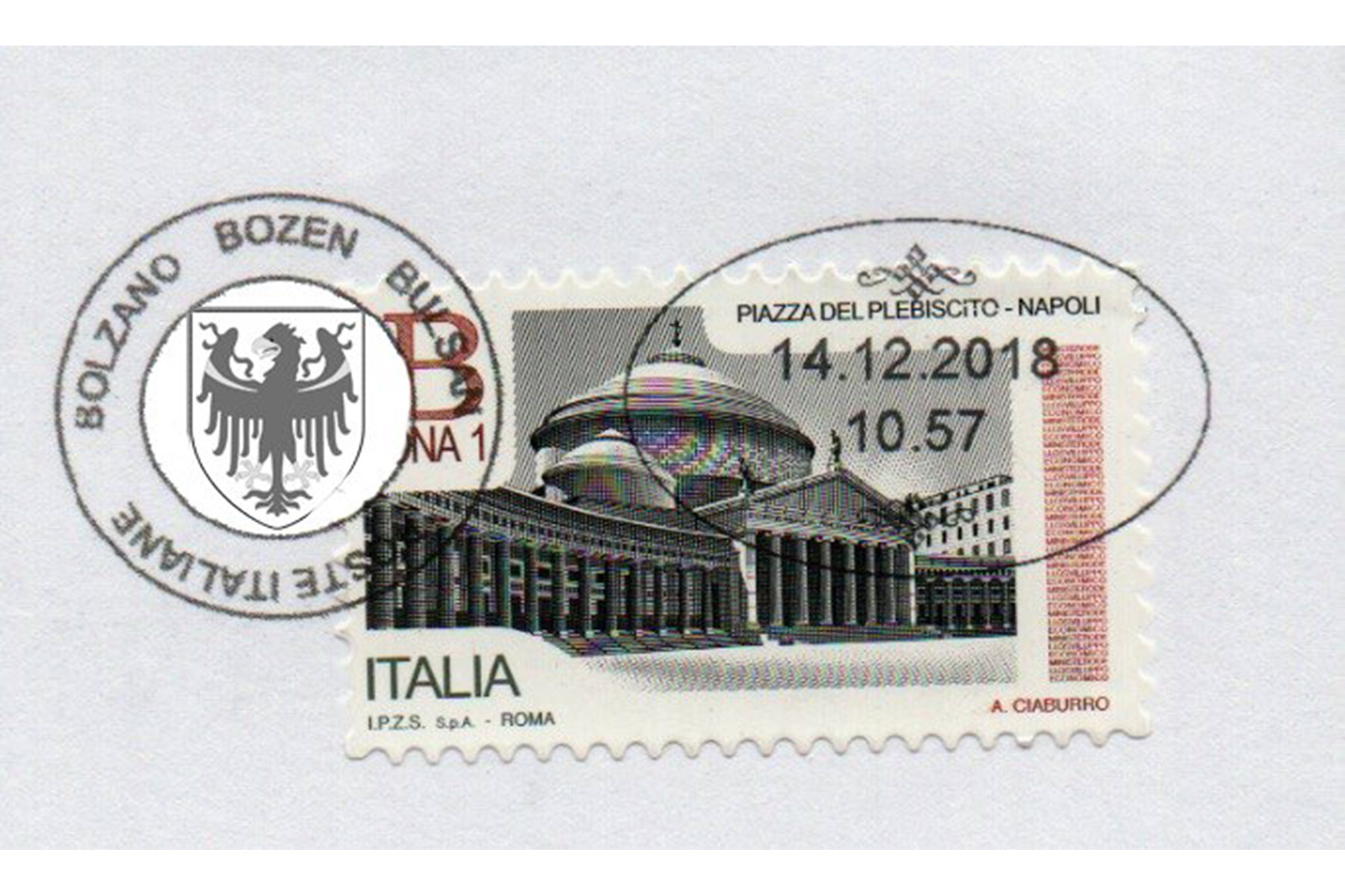 Südtiroler HeimatbundPoststempel mit Landesadler verschönern