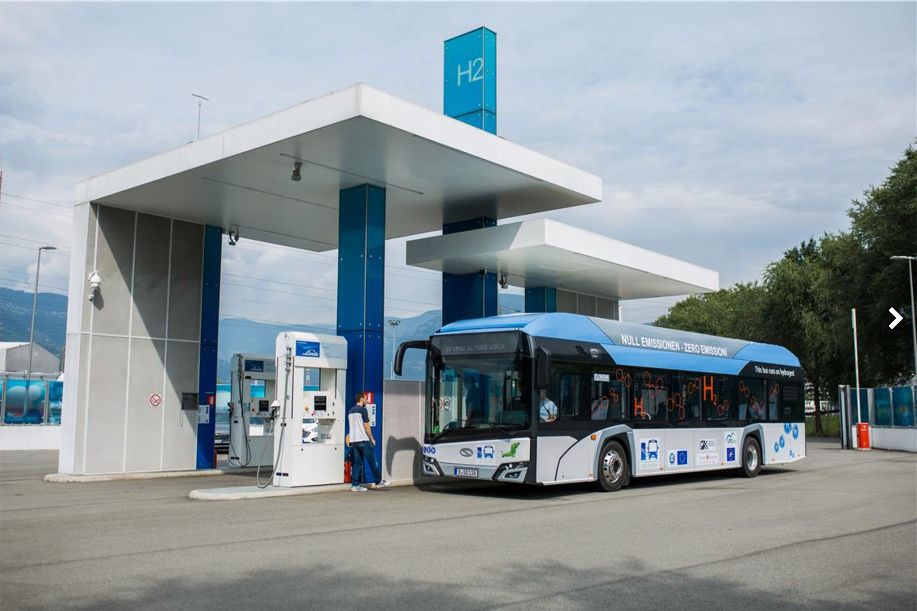 Das Land kauft über das EU-Projekt "JIVE" zwölf neue elektrische Brennstoffzellebusse (Foto: LPA/SASA)