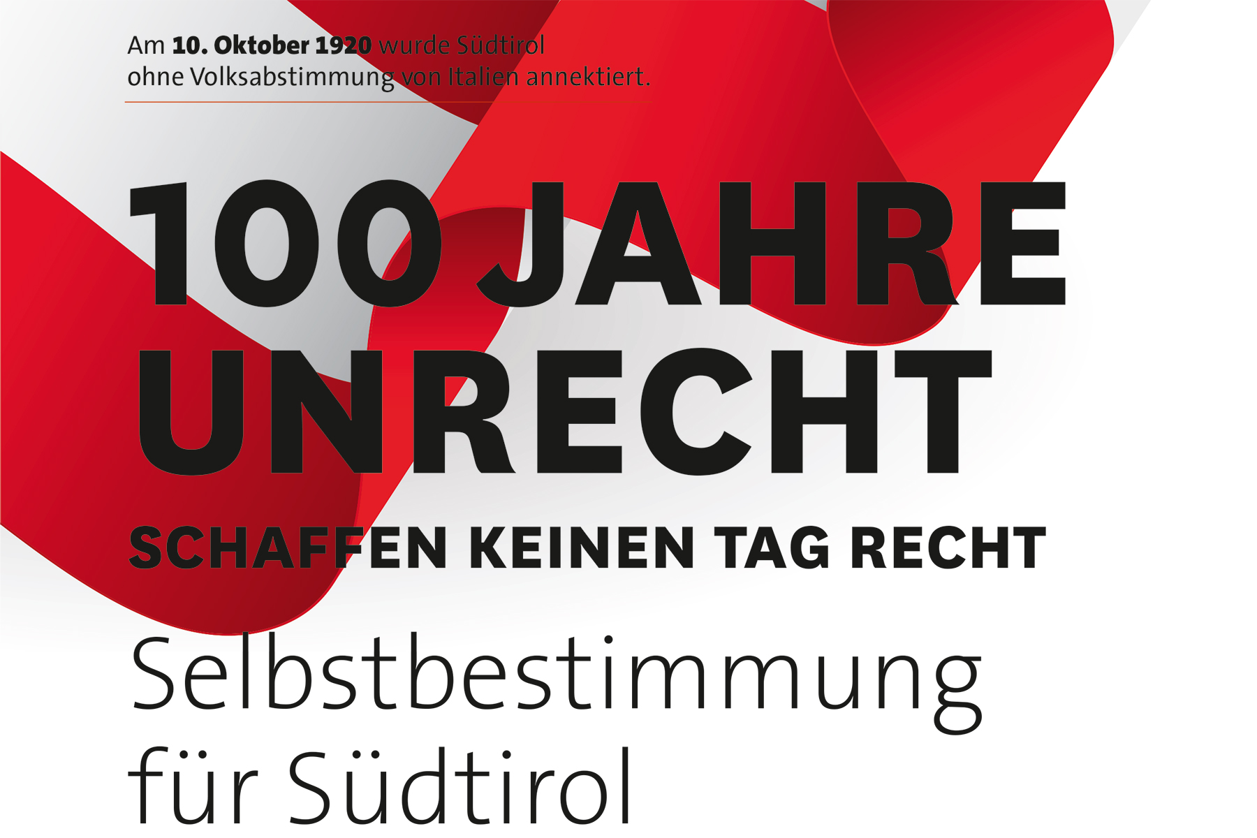 Südtiroler Heimatbund „100 Jahre Unrecht machen keinen Tag Recht