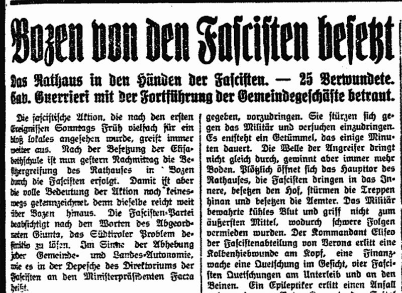 Was Sind Faschisten Einfach Erklärt 100 Jahre Marsch auf Bozen – Faschisten sind wieder da. - Süd-Tiroler
